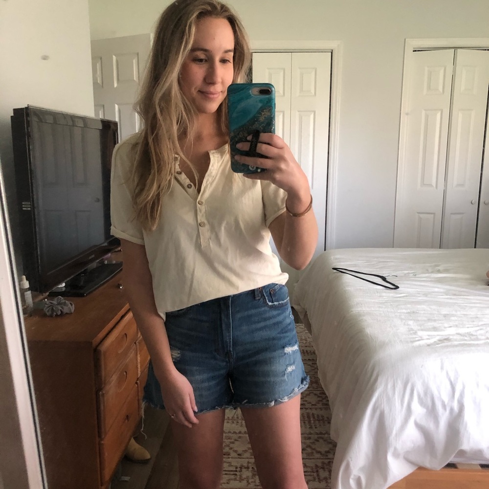 Free People Henley Tee